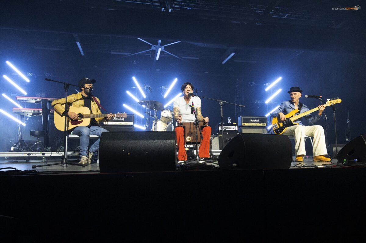 I tre componenti del Trio Marciano sul palco